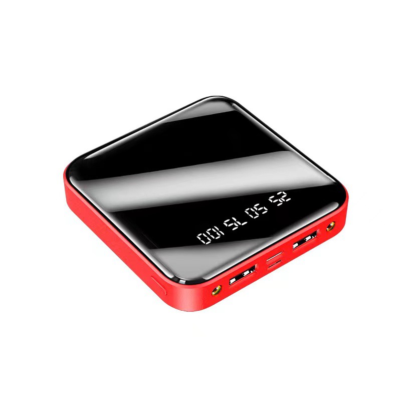 SG [Ready Stock] Mini Power Bank 20000mah Latest Fast Charging Built-in 4 Cables Digital Display Powerbank Portable External Battery Pack